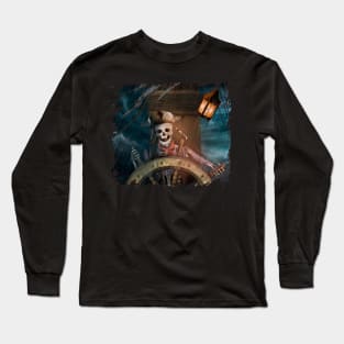 Pirate Skeleton No Text Long Sleeve T-Shirt